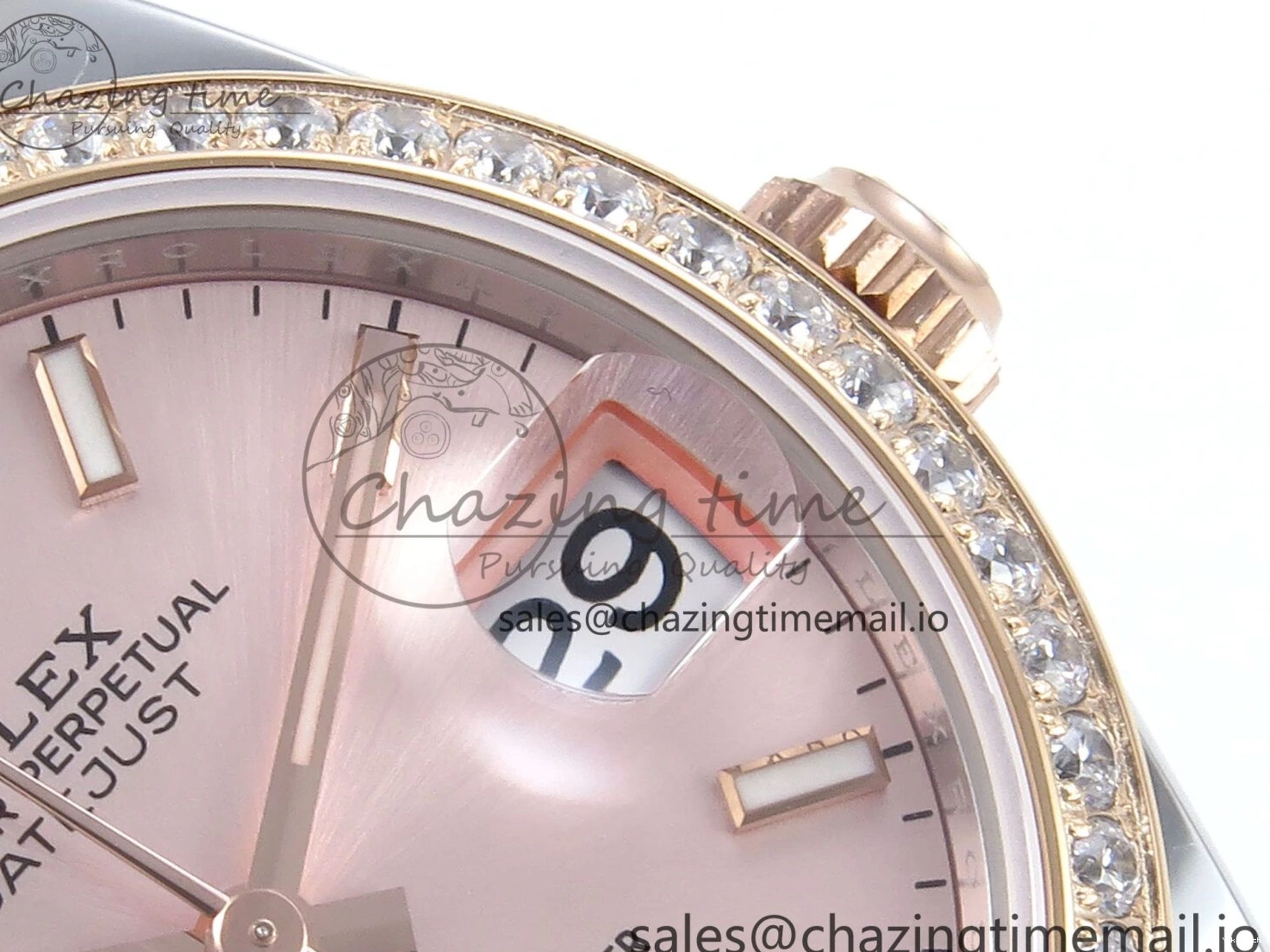 904L 2688 Oyster Dial RG Bracelet Steel SS 278381RBR DateJust Stick Diamonds RG Edition ETA on ARF 31 Bezel 1:1 Best 0415